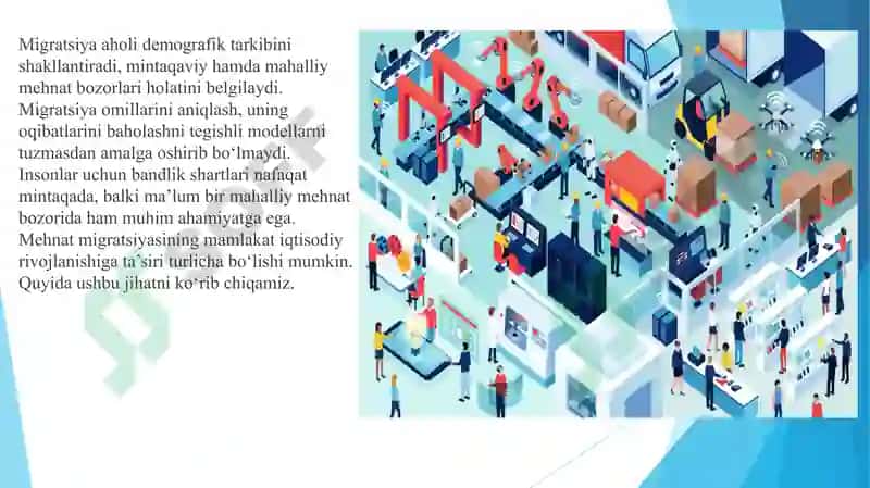 Global iqtisodiy rivojlanish. Ishchi kuchi migratsiyasi. Global mehnat bozori. 3