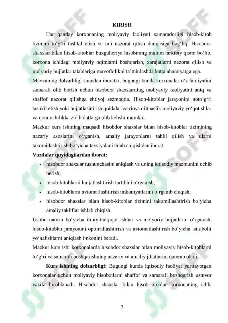 Hisob-kitoblar hisobi 3