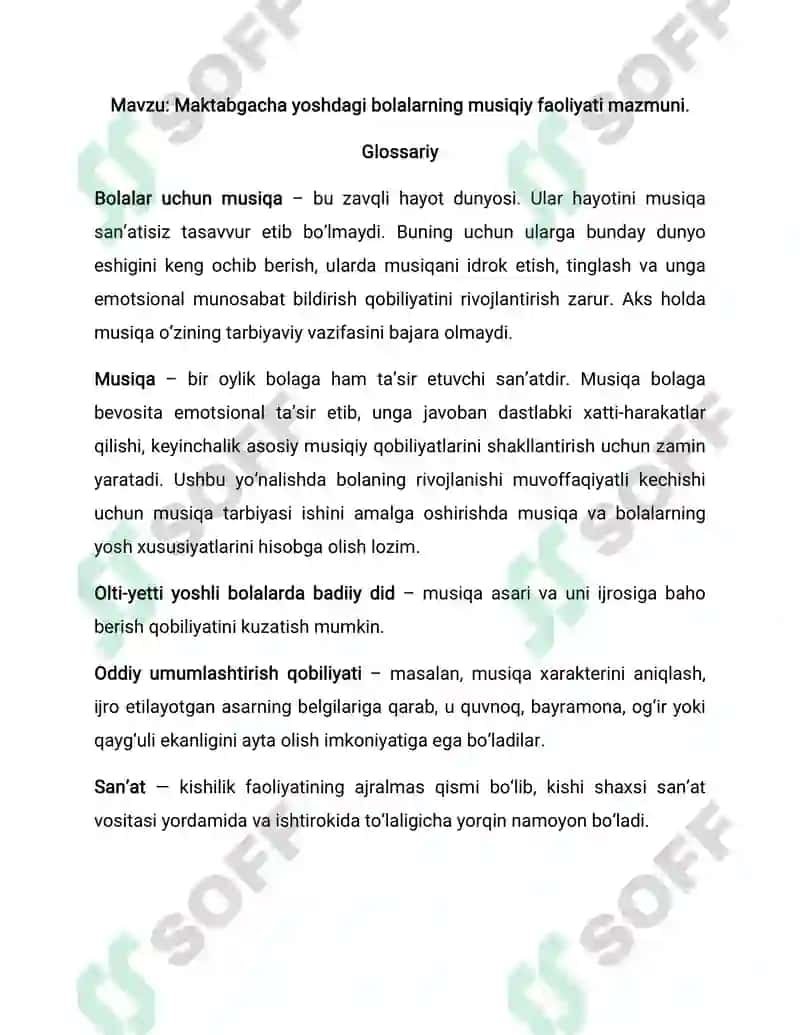 Maktabgacha taʼlim tashkilotlarida musiqiy tarbiyaning maqsad va vazifalari 3