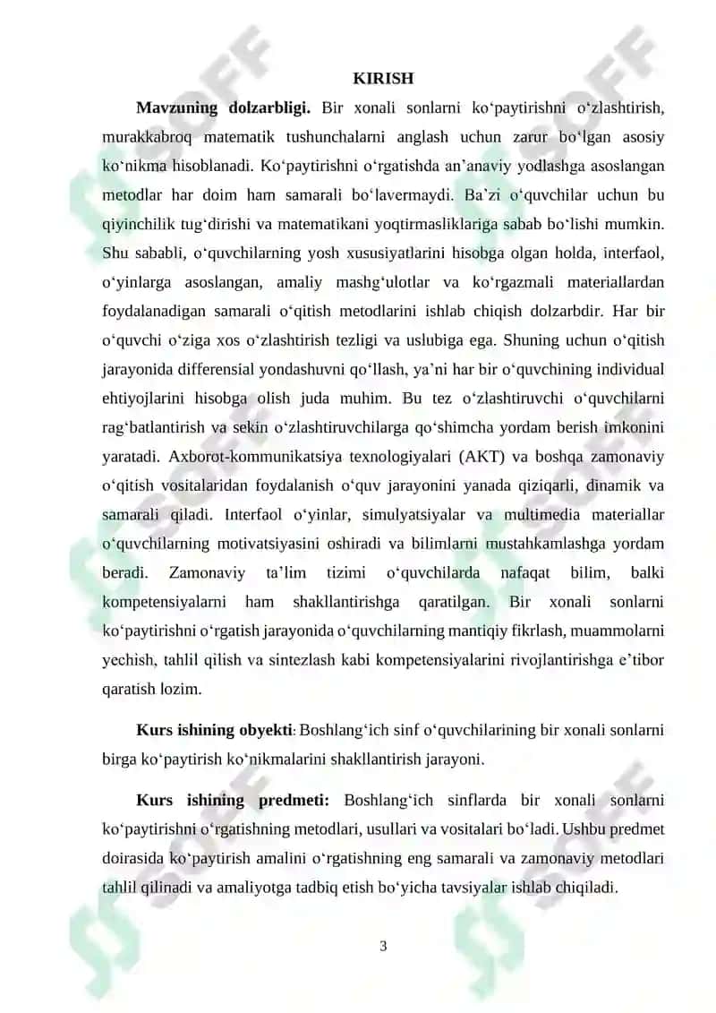 BIR XONALI SONLARNI BIRGA KO‘PAYTIRISHNI O‘RGATISH METODIKASI 3