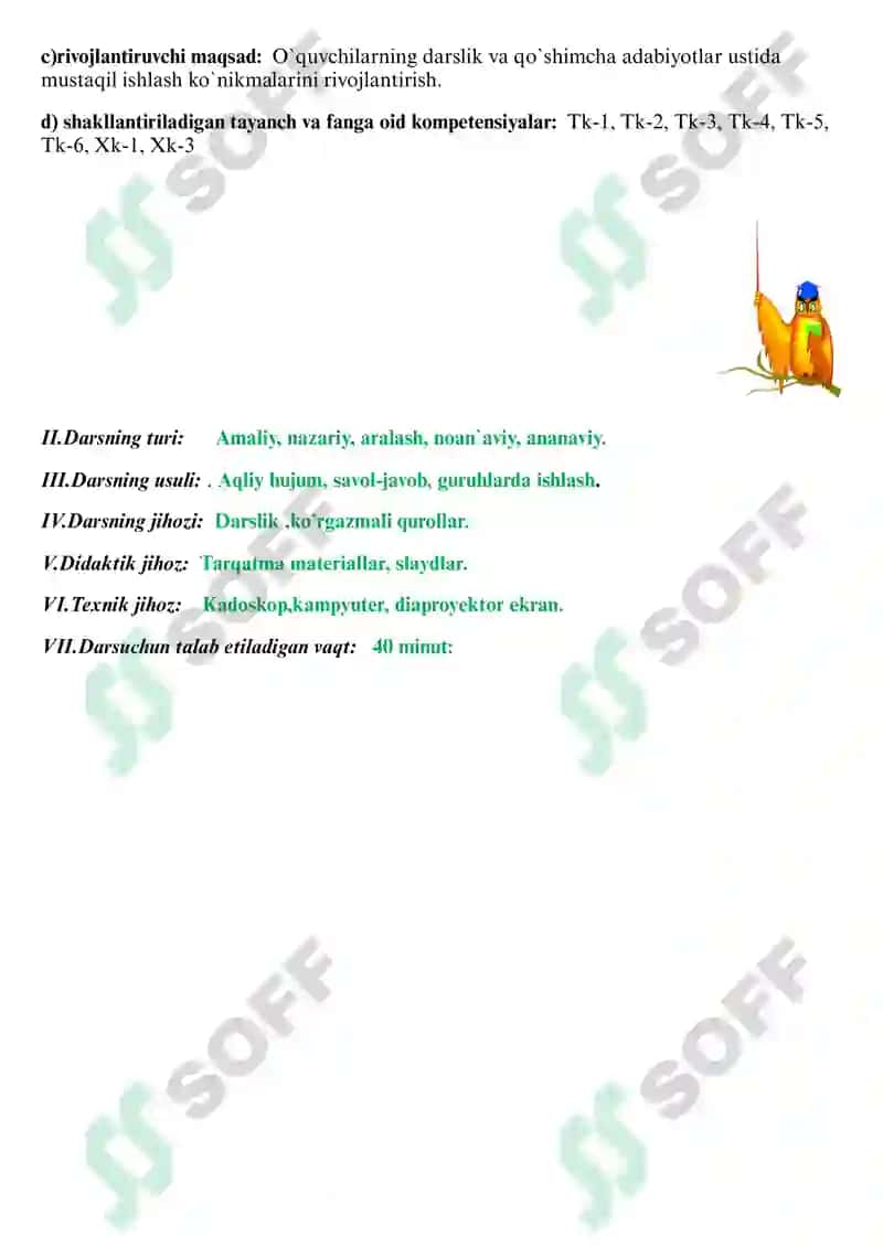 "Soʻzlar tilsimi" boʻlimi yuzasidan takrorlash 3