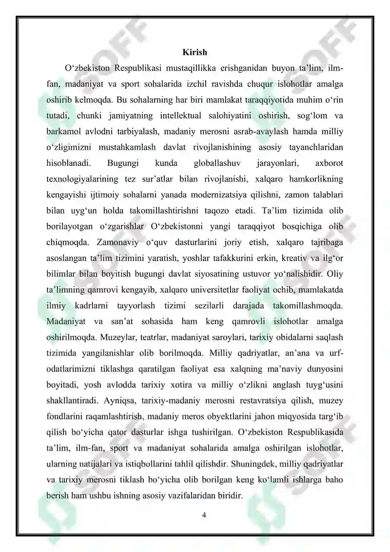 O'zbekistonning yangi tarixi fanidan tayyorlagan MUSTAQIL ISHI 3