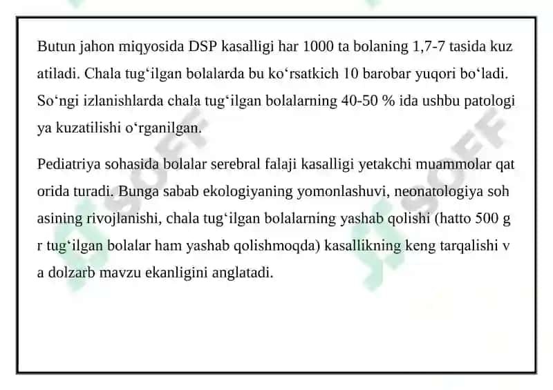 Bolalar serebral falaji (DSP) 3