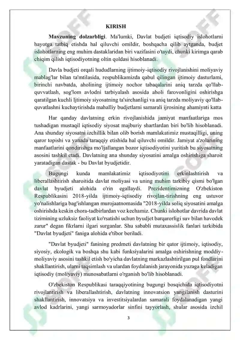 Byudjet jarayoni: bosqichlari,vazifalari,ishtirokchilari va prinsiplari 3