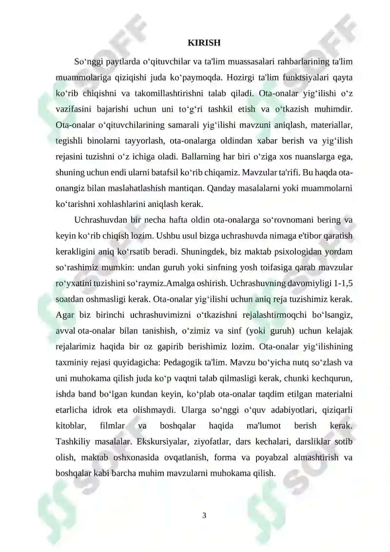 "Sinf majlislarining oʻtkazish metodikasi pedagogik ta‘siri" 3