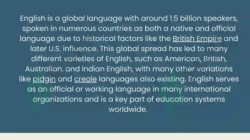English Language Study Guide 3