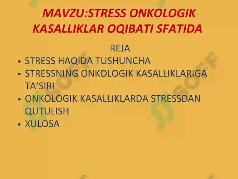 Stress onkologik kasalliklar 3