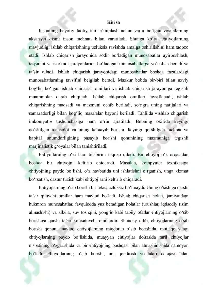 Ijtimoiy-iqtisodiy ehtiyojlar, ularning tarkibi va turkumlanishi 3