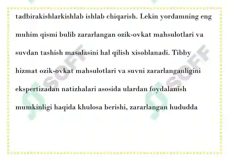 OQQ QO'LLANILGAN SHAROITDA OVQAT MAHSULOTLARINI SAQLASH, TASHISH, ISSIQ 3