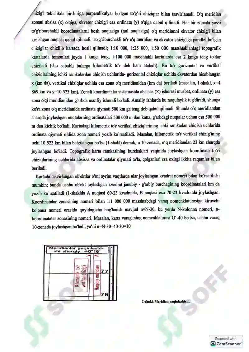 TOPOGRAFIK KARTALAR HAQIDA UMUMIY MA'LUMOTLAR 3