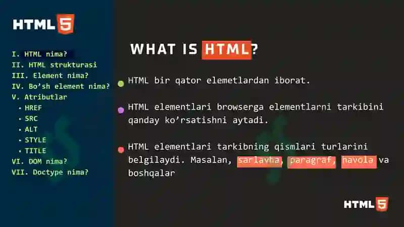 Web sahifa yaratish 3