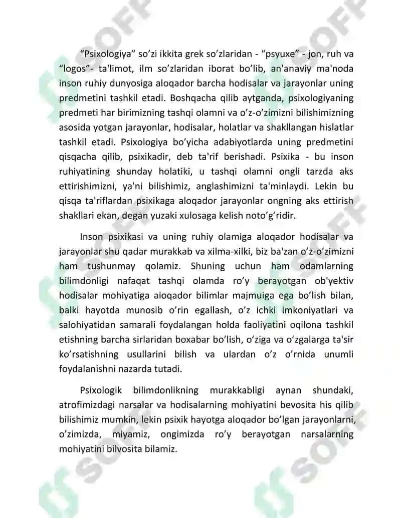 Umumiy psixologiya fanining predmeti, maqsad va vazifalari 3