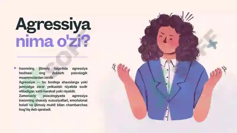 Agressiya va uning shakllari. Jismoniy va verbal agressiya 3