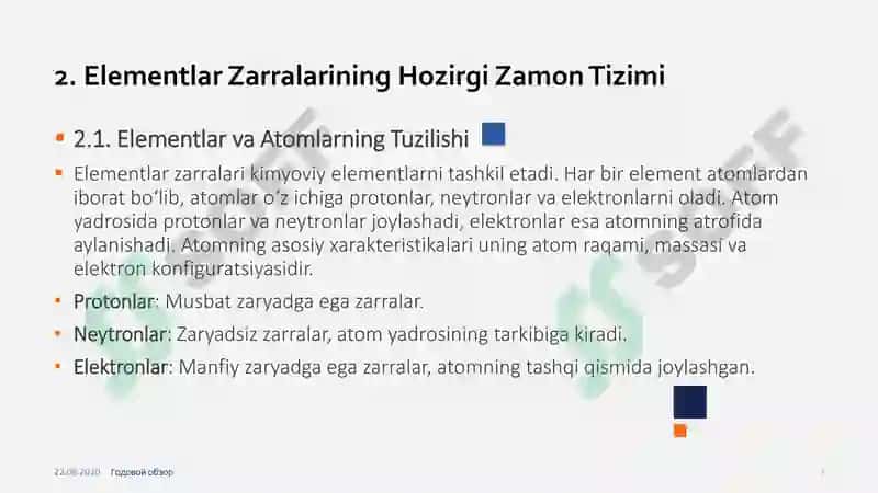 Elementlar Zarralarining Hozirgi Zamon Tizimi va Kosmik Nurlar 3