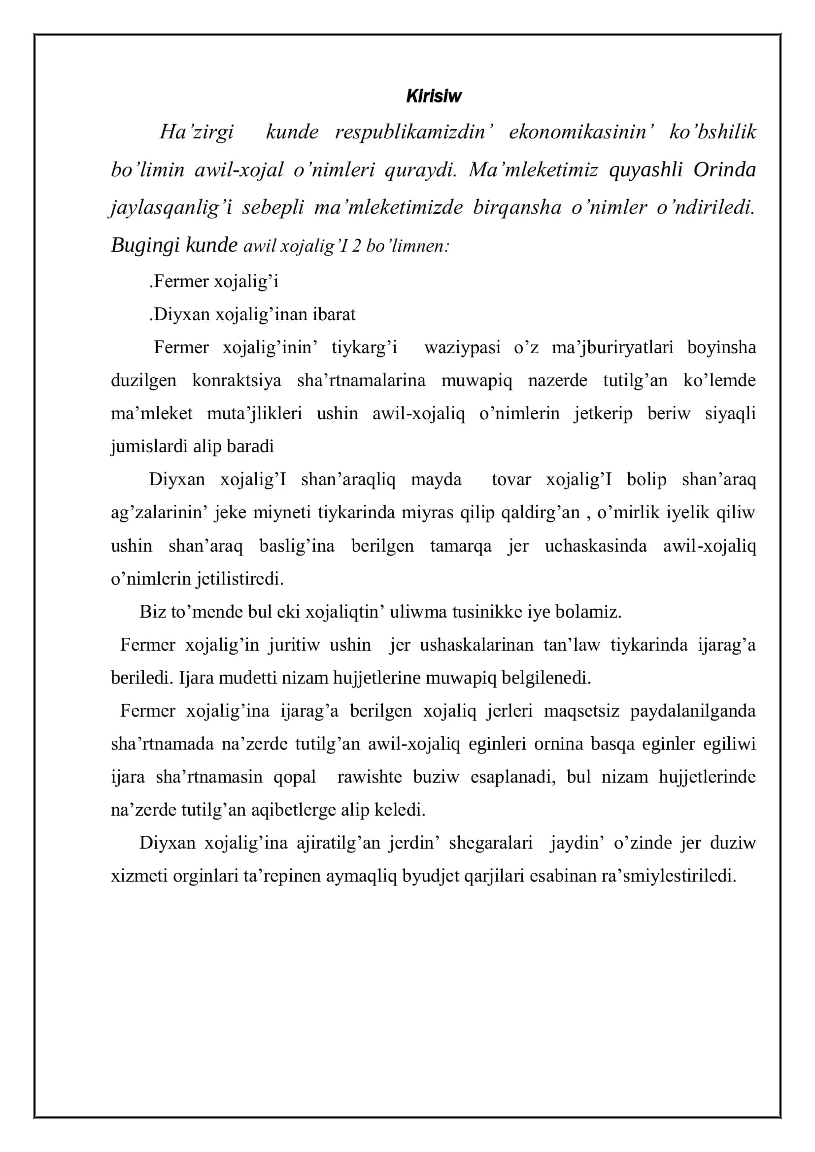 Agrosanaat kompleksi ekonomikasi 3