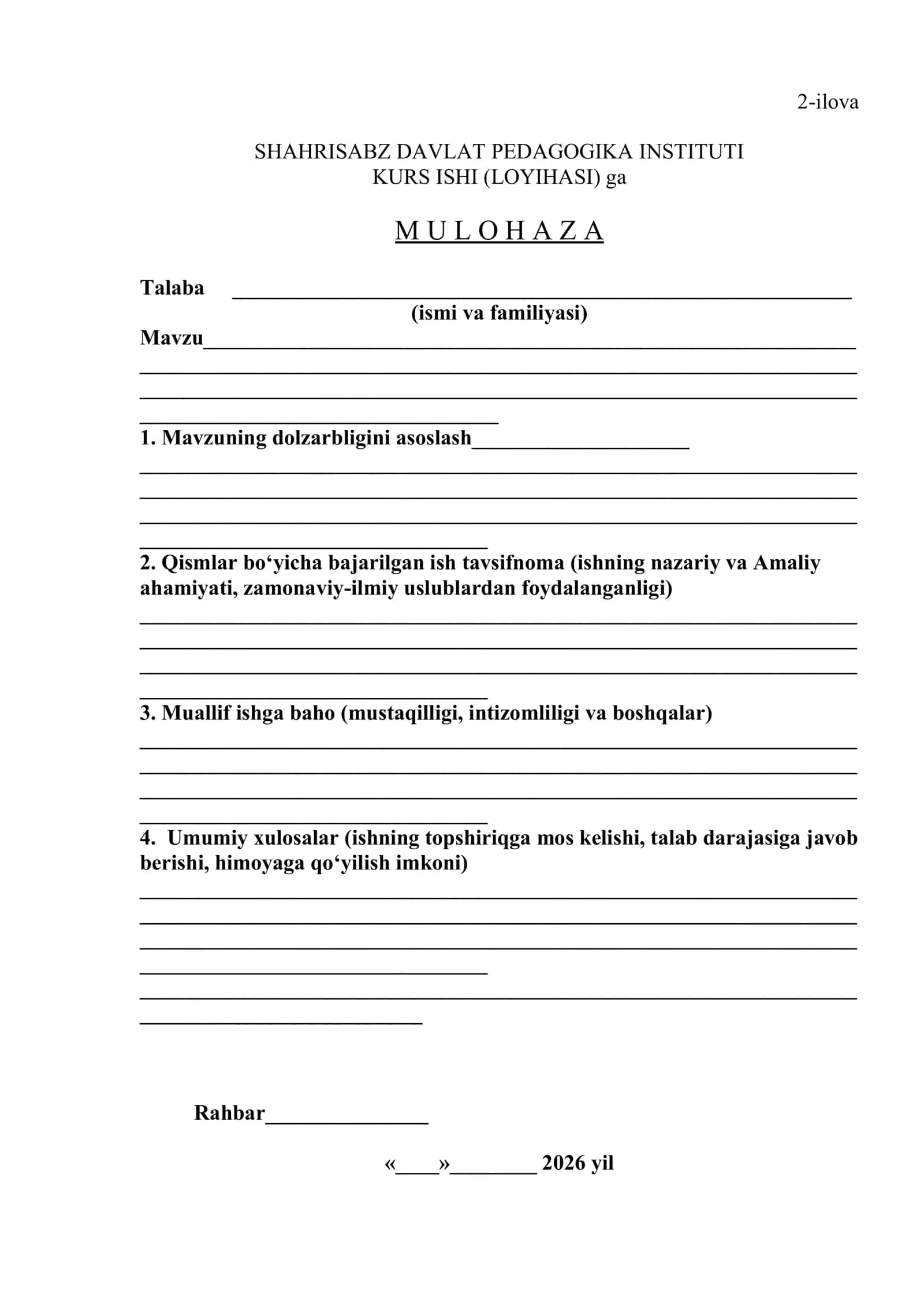 Texnologik ta'lim yo’nalishi 3-kurs 301 guruh talabasi 3