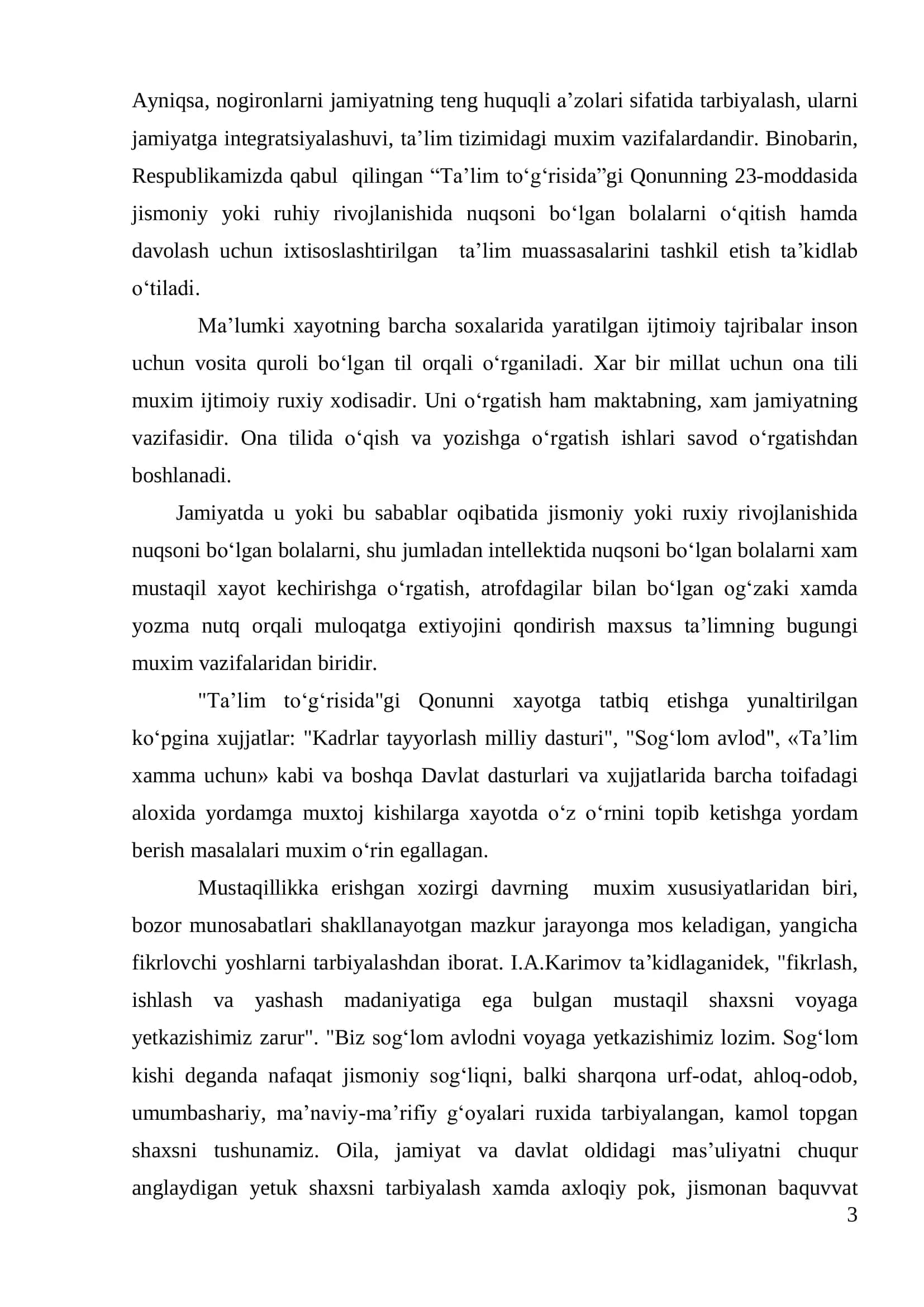 Savodga ўrgatish darslarida olib boriladigan taъlim ishinin mazmuni 3