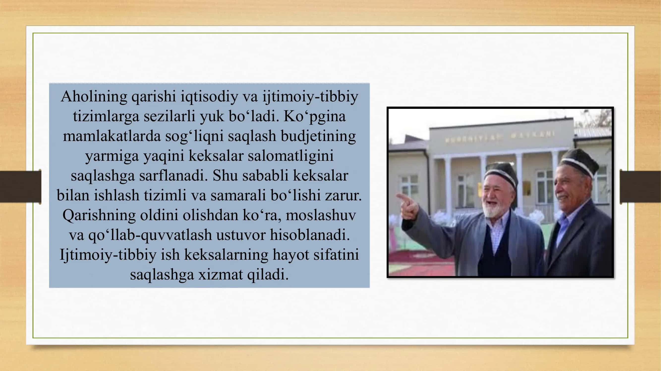 Keksa odamlar bilan ijtimoiy va tibbiy ish 3