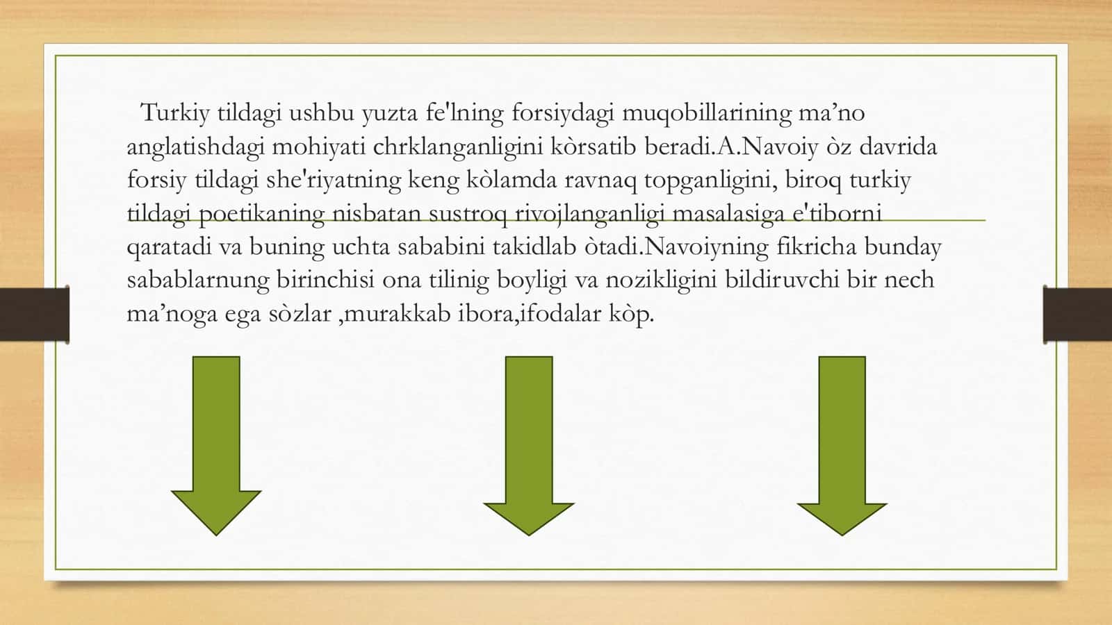 “Muhokamat ul-luĝatayn,, òzek tilining ilmiy grammatikasi sifatida 3