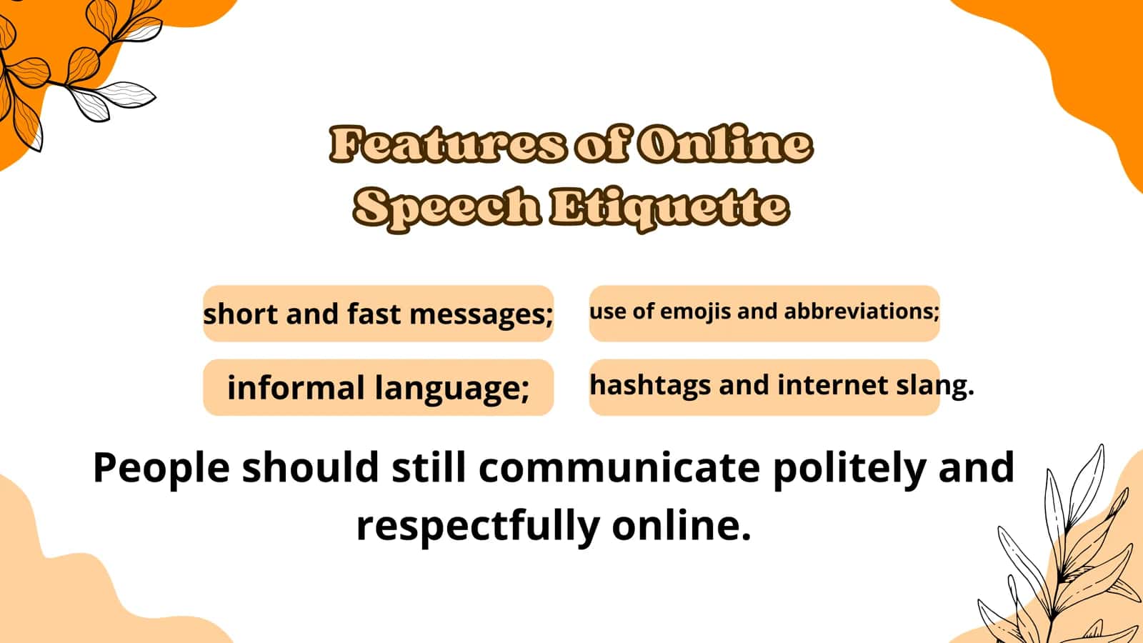 Speech etiquette in online communities. Medialinguistics analysis 3