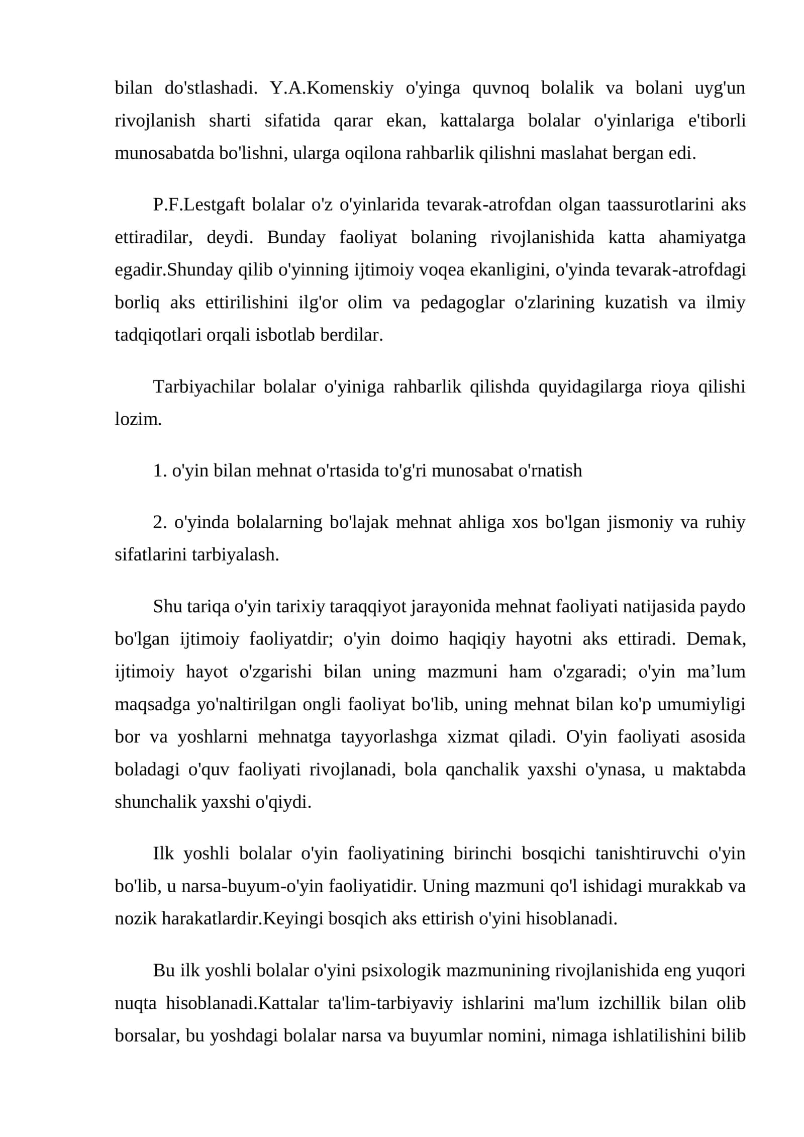 BOLA TARBIYASIDA O'YINCHOQNING AHAMIYATI 3