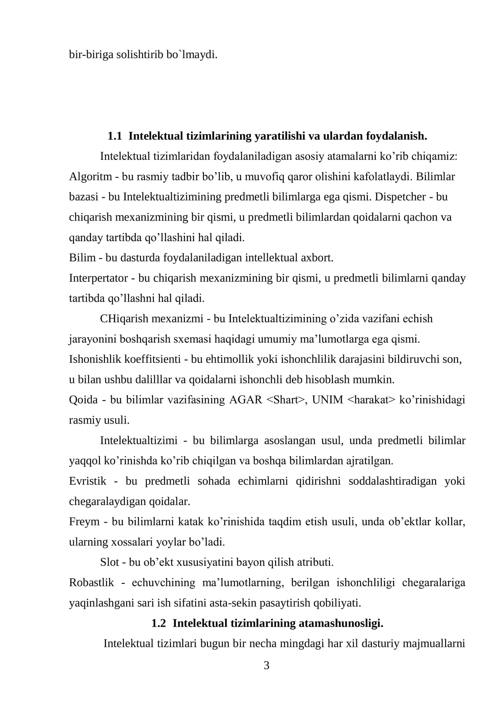INTELEKTUAL TIZIMLAR YORDAMIDA ASOSLI QAROR QABUL QILISH 3