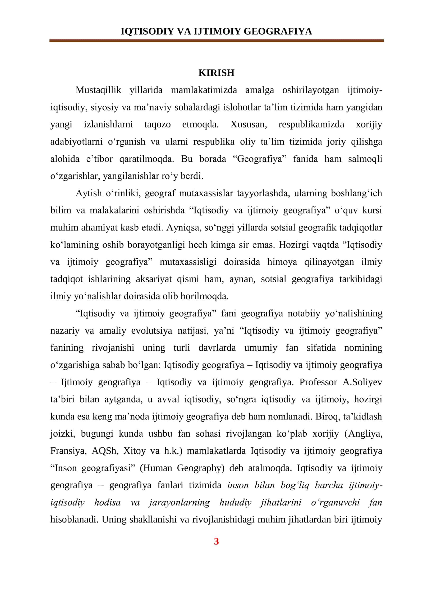 IQTISODIY VA IJTIMOIY GEOGRAFIYA Darslik 3