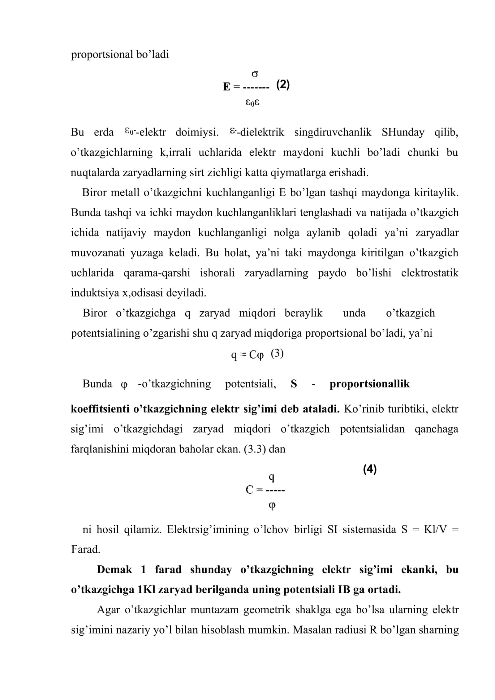Elеktr mаydоndа o’tkаzgichlаr 3