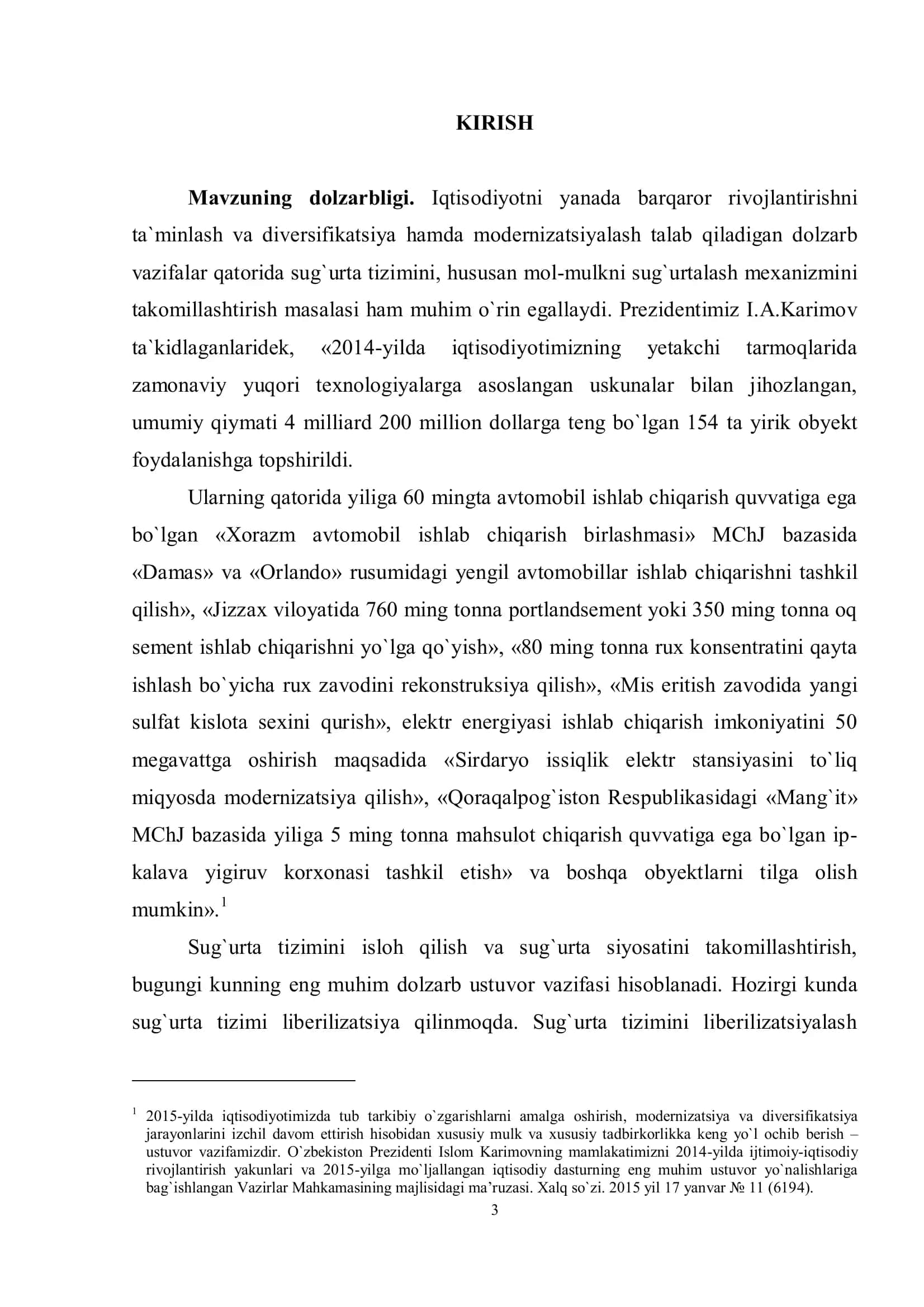 O`ZBEKISTON RESPUBLIKASI 3