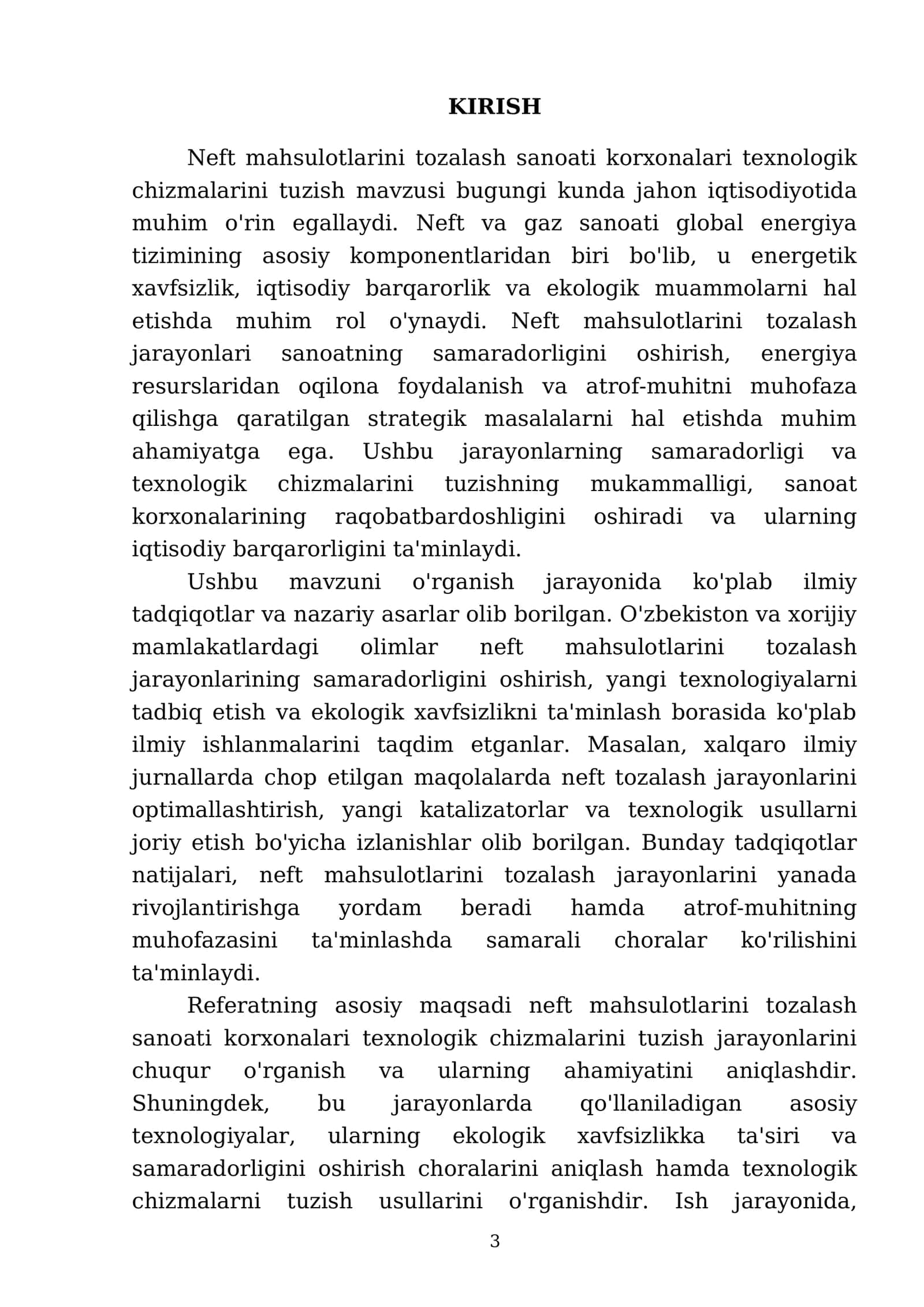 Neft mahsulotlarini tozalash sanoati korxonalari texnologik chizmalarini tuzish 3