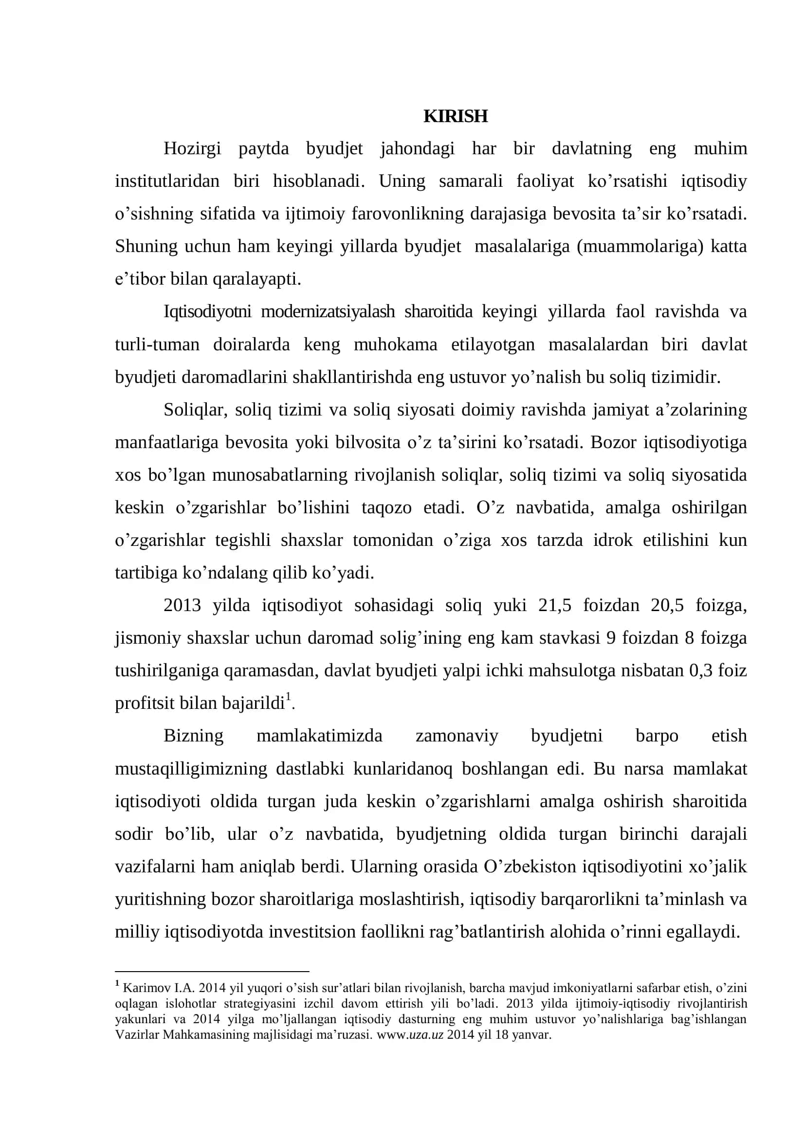 Davlat byudjetining soliqli daromadlarini shakllantirishdagi muammmolar, bartaraf etish yo’nalishlari 3