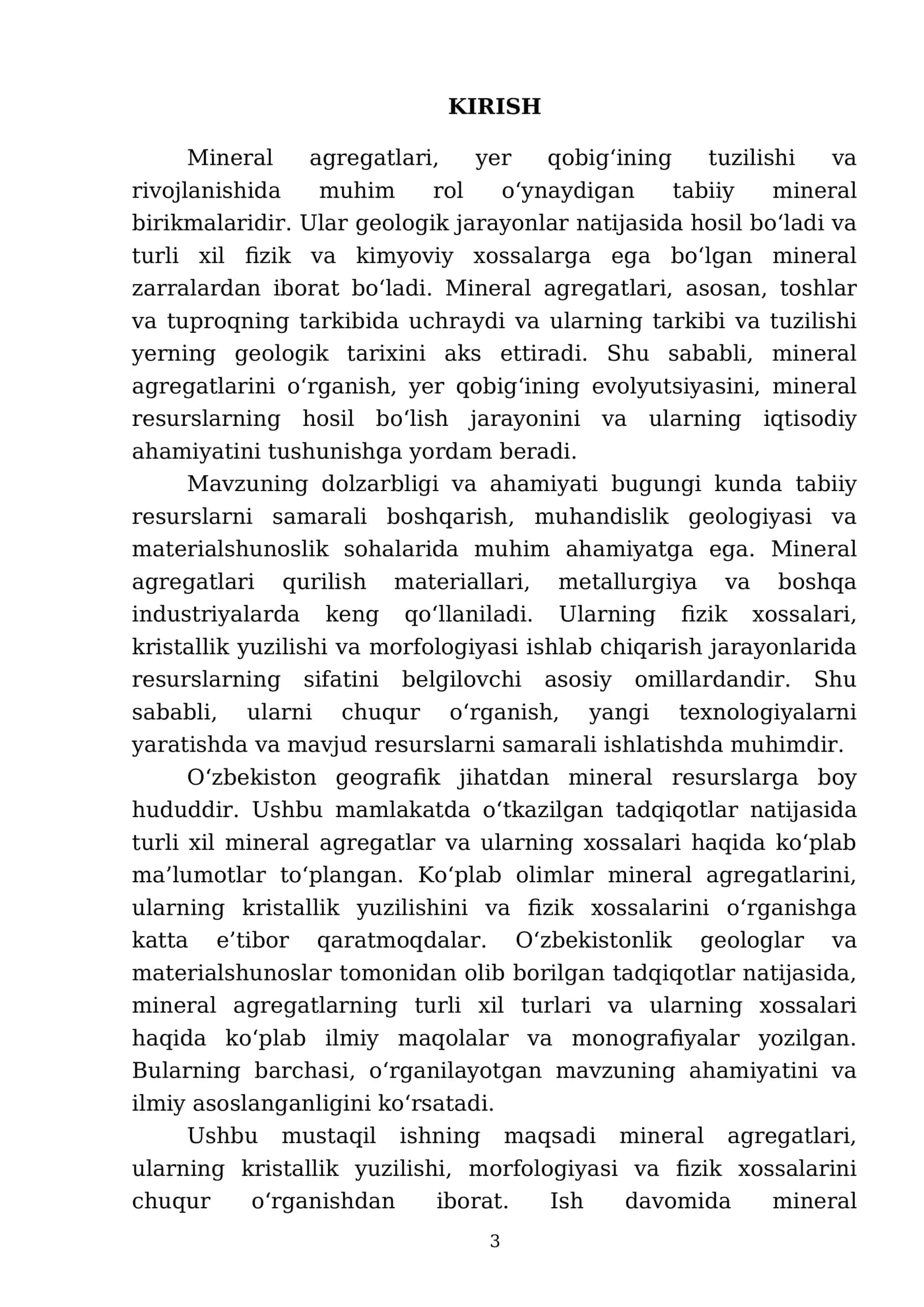 Mineral agregatlari. Minerallaring kristallik yuzilishi.minerallarning marfologiyasi.Minerallaring fizik xossalari 3