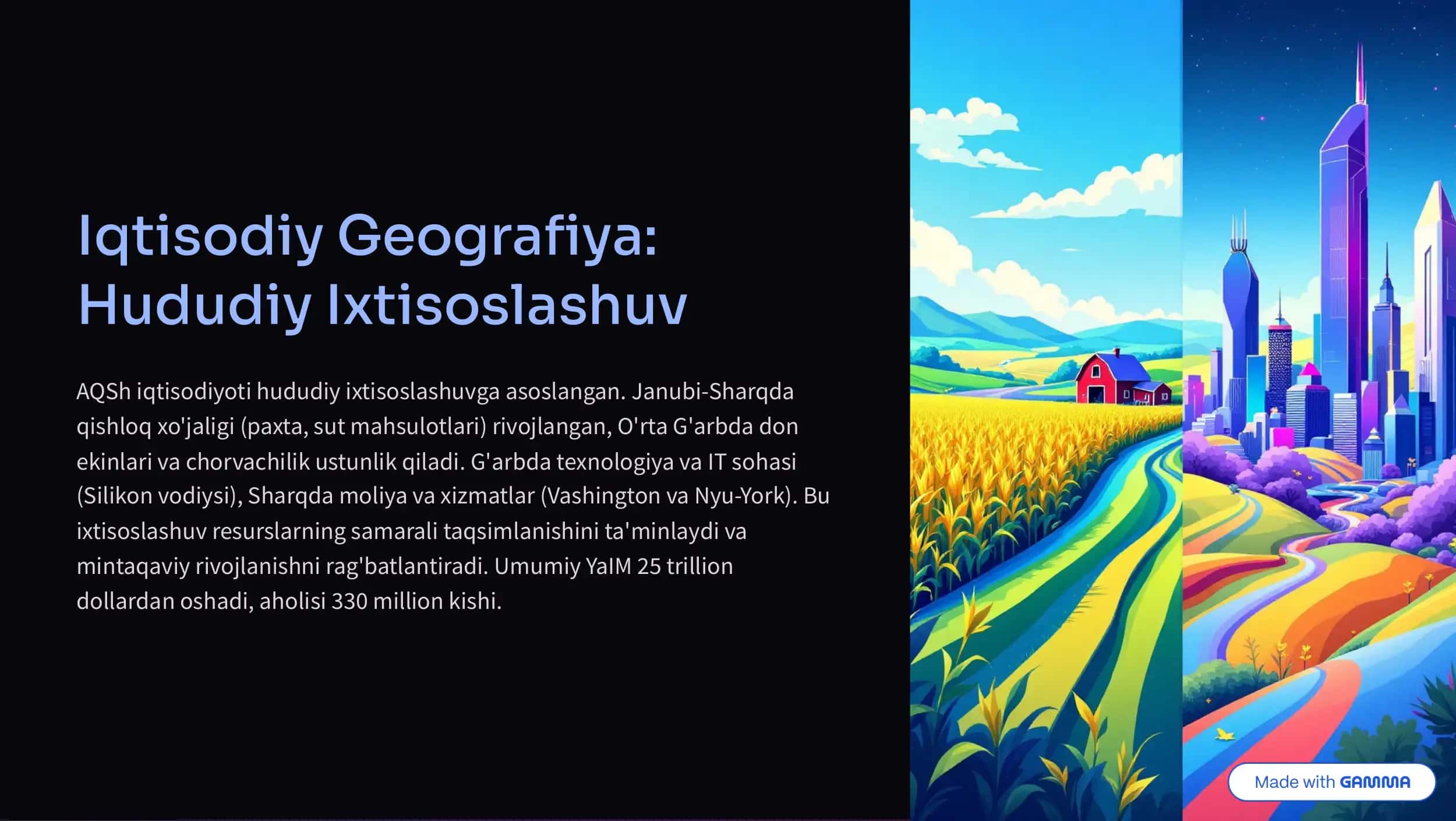 AQShning Iqtisodiy, Geografik va Turistik Tavsifi 3