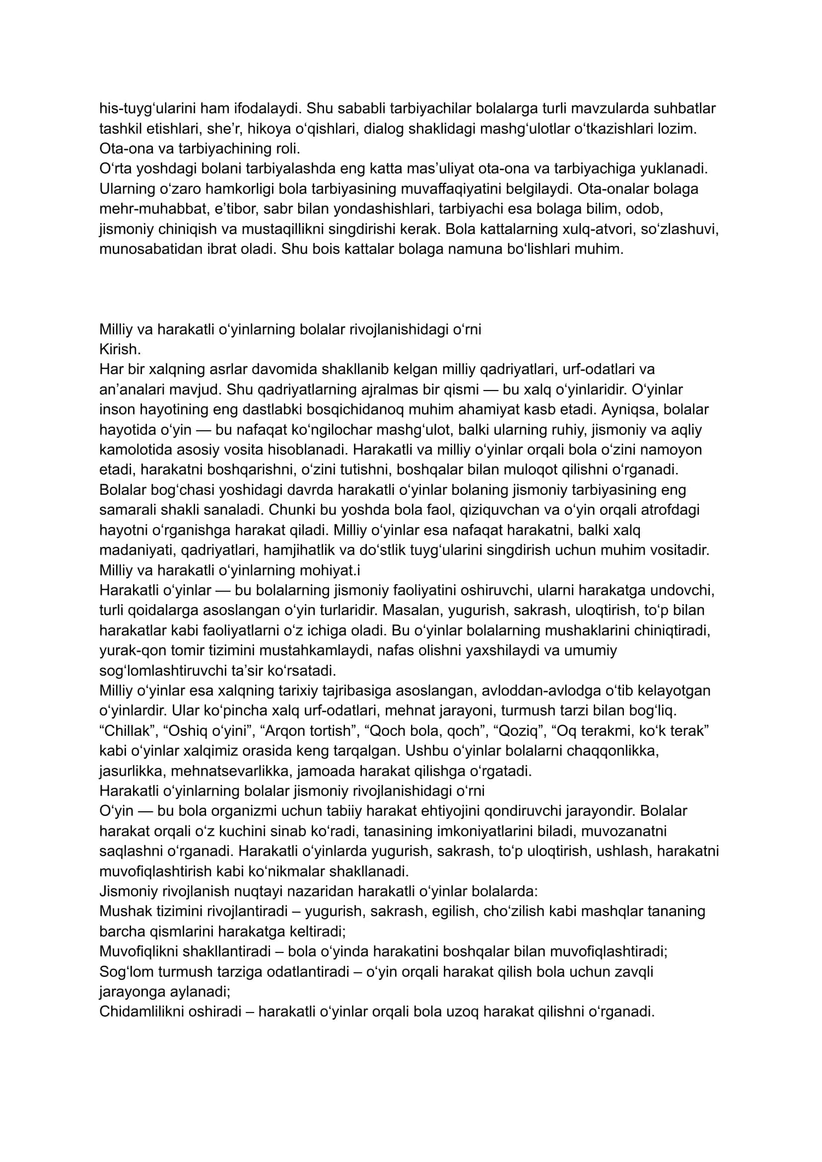 O‘rta yoshdagi bolalarga beriladigan milliy va harakatli o‘yinlarni o‘rgatish 3