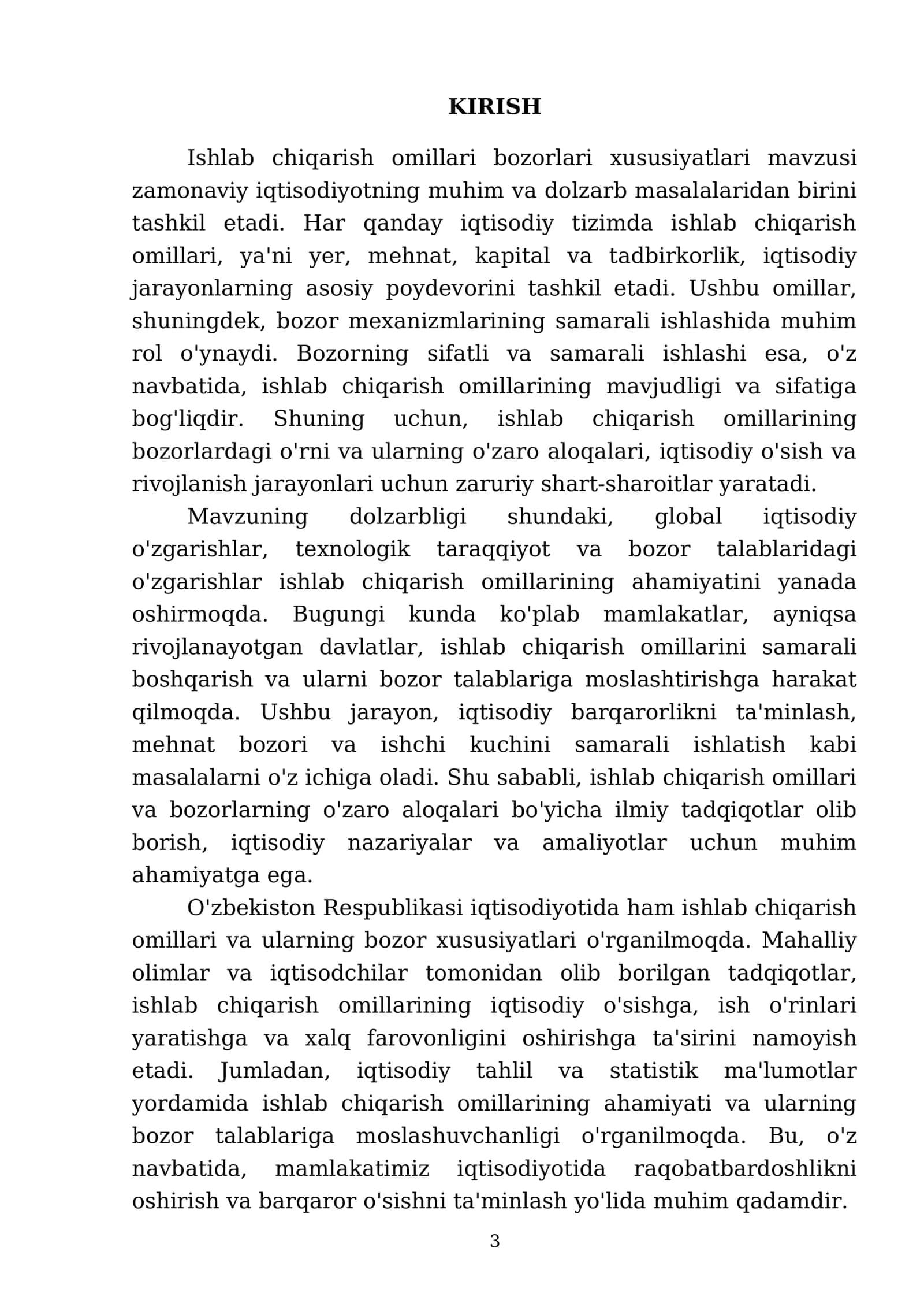 Ishlab chiqarish omillari bozorlari xususiyatlari 3