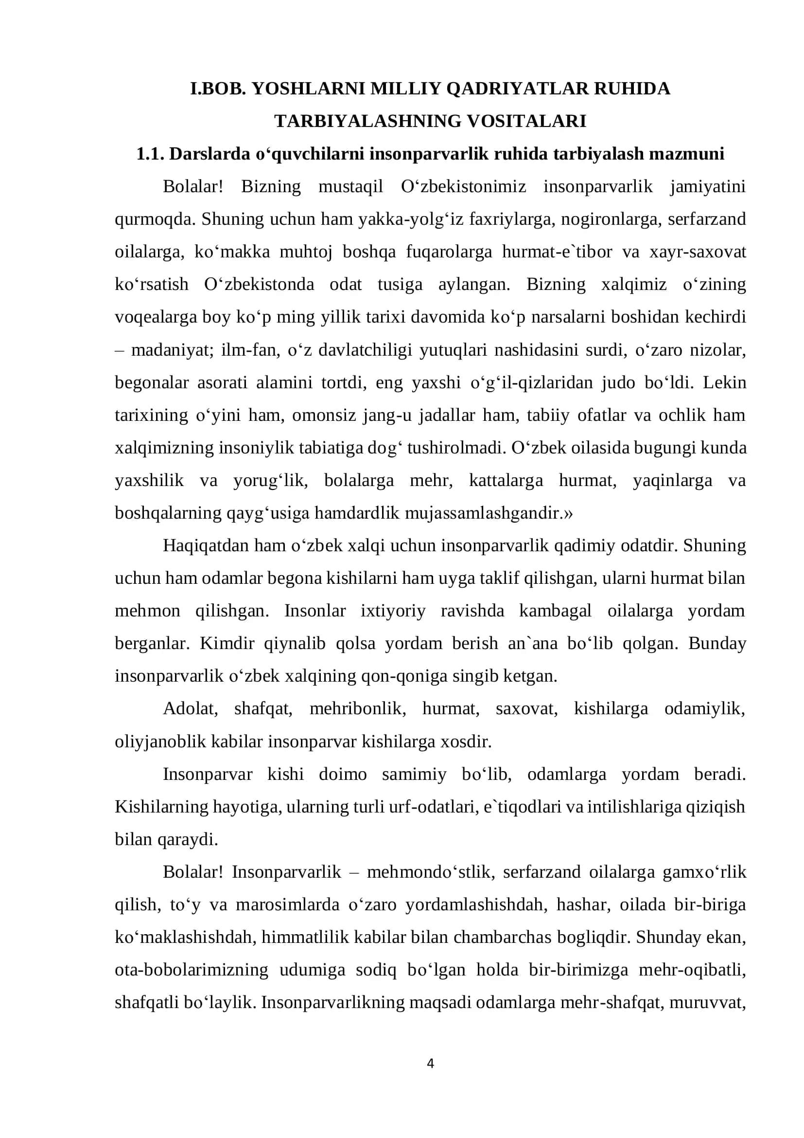 MANAVIY AXLOQIY TARBIYANI AMALGA OSHIRISHDA MILLIY QADRIYATLARLARNING OʼRNI 3