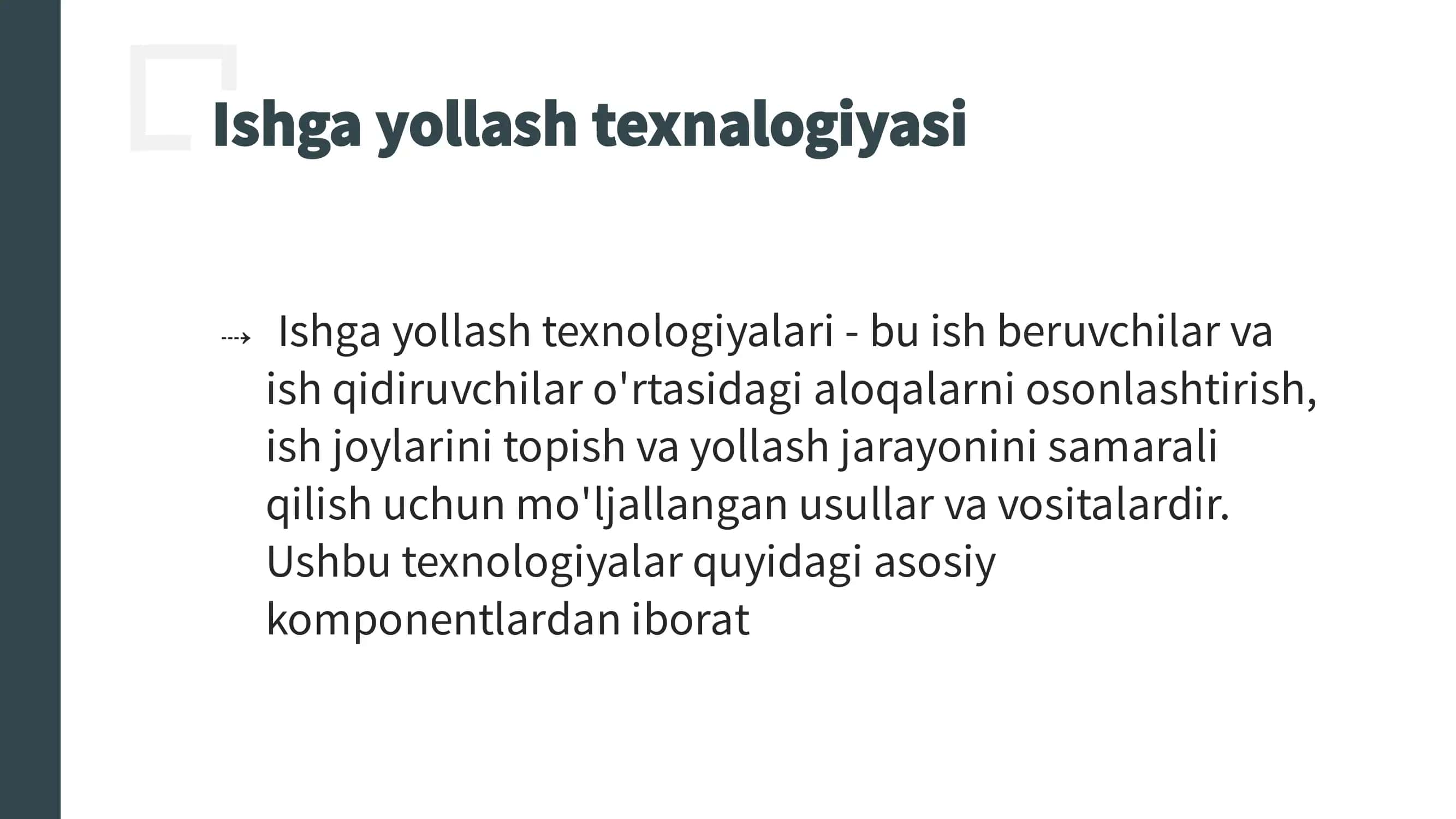 Ishga yollash texnologiyasi 3