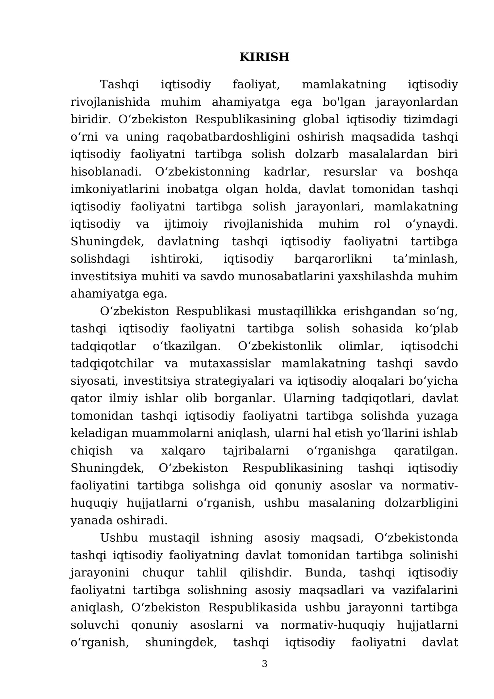 O'zbrkistonda tashqi iqtisodiy faoliyatning davlat tomonidan tartibga solinishi 3