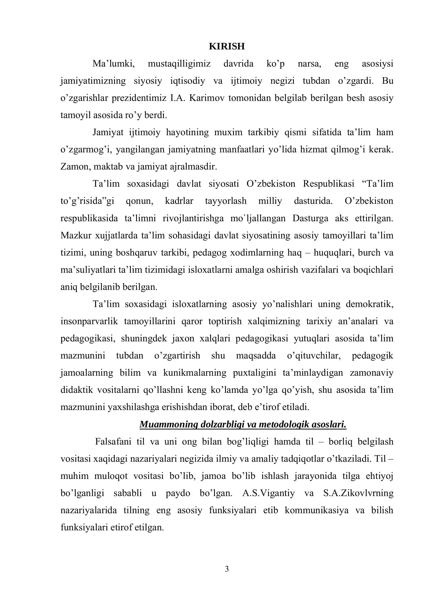 KICHIK MAKTAB YOSHIDAGI KAR BOLALARNI O’QISHGA O’RGATISHNING PEDAGOGIK ASOSLARI 3