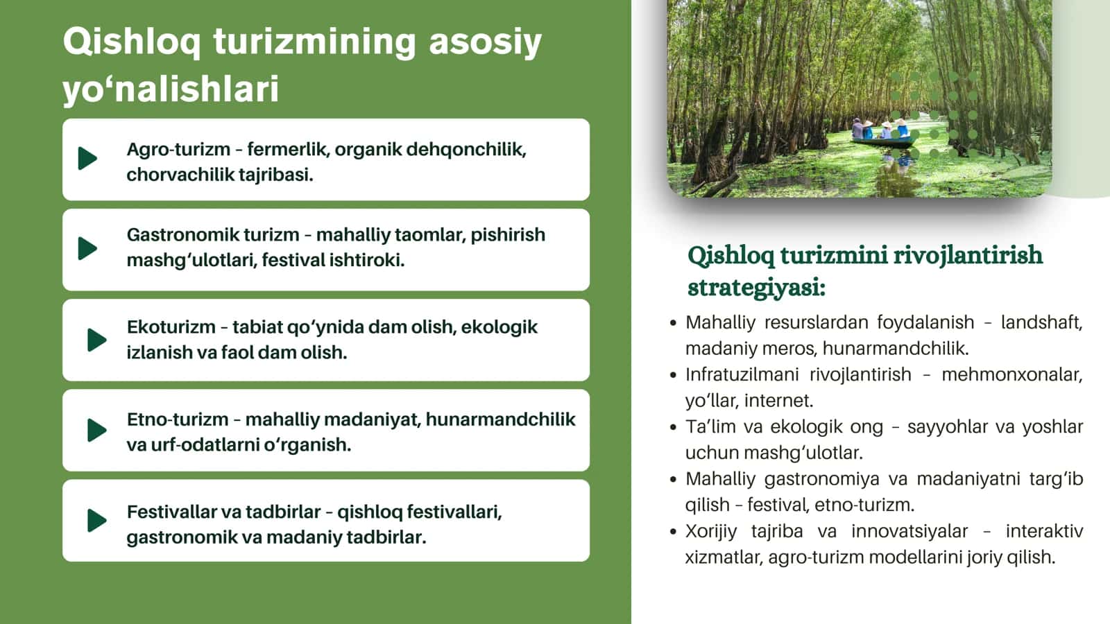 Mintaqalarda qishloq turizmini rivojlantirish resurslari 3
