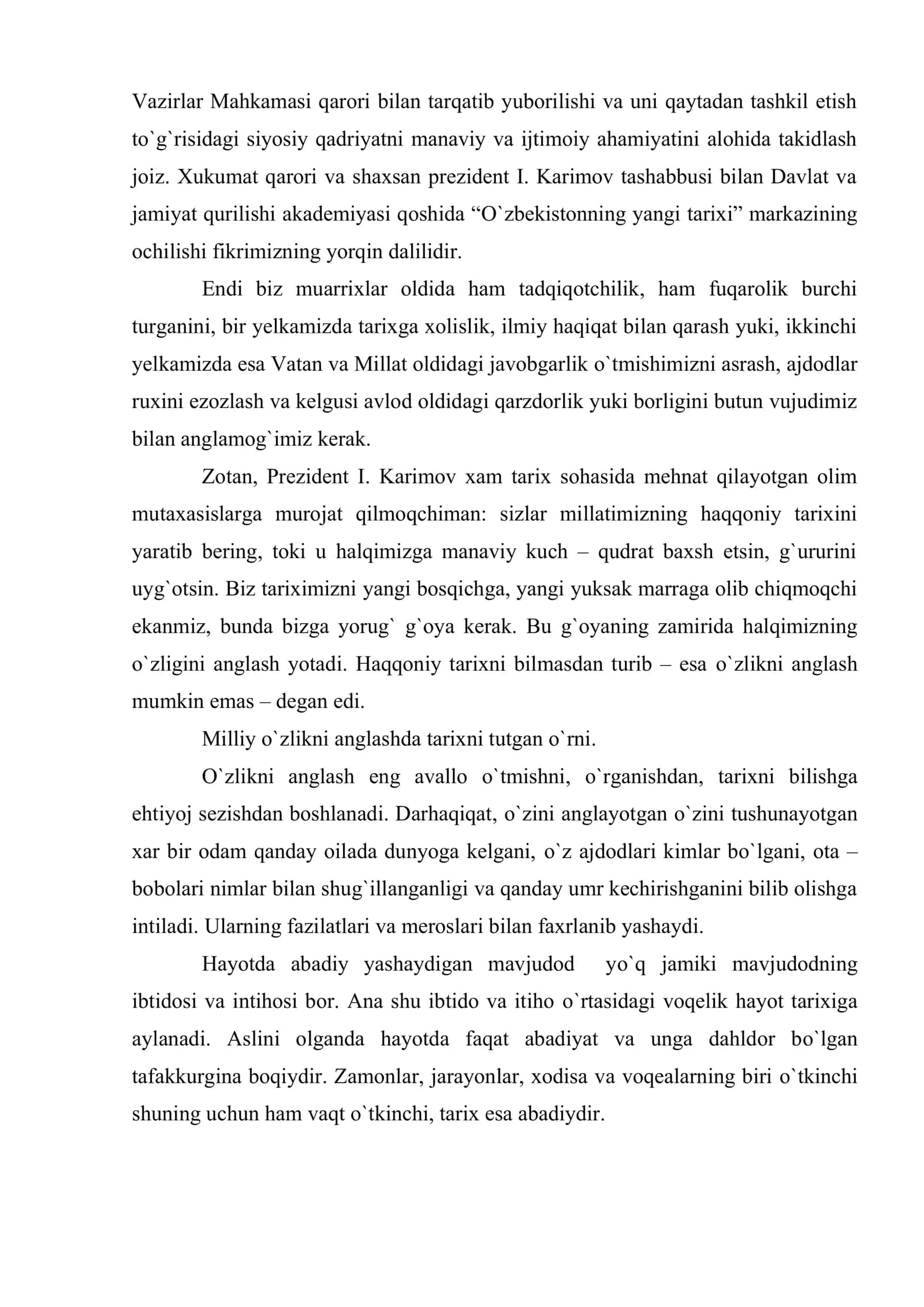 Mustaqil О`zbekistonda tarix falsafasi 3