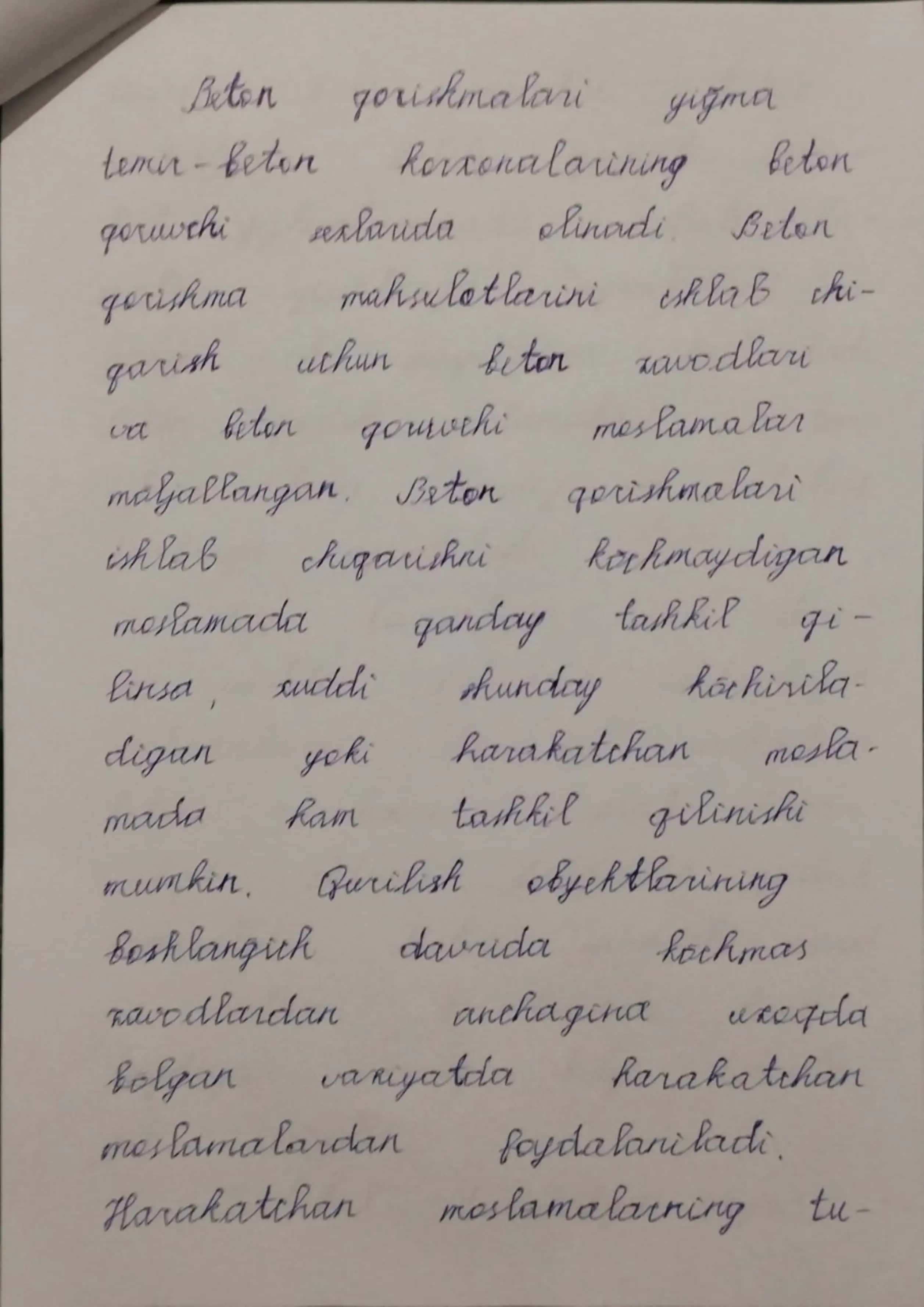 Beton qorishmalarning tayyorlanish jarayonlari va xossalari 3