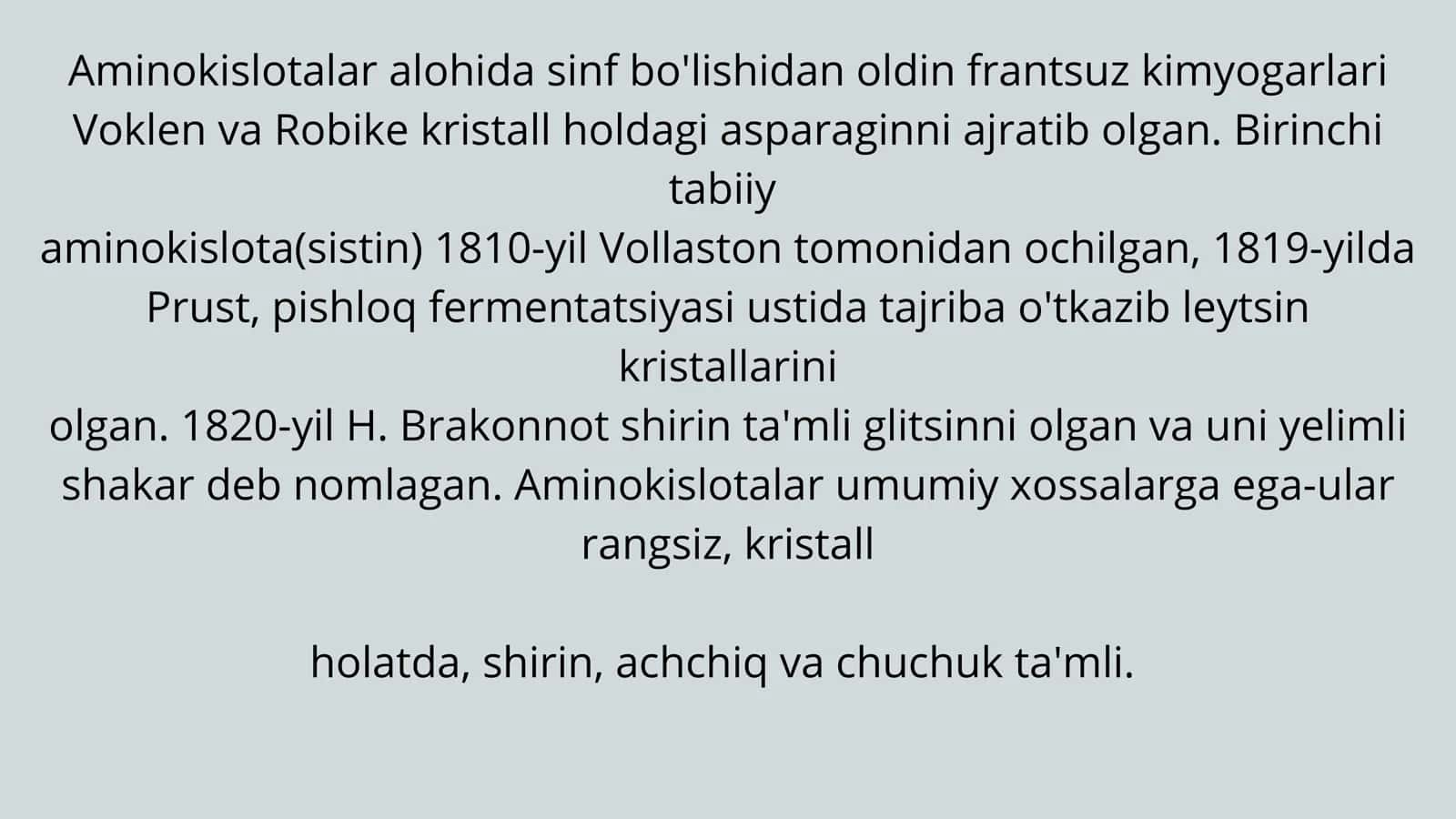 AMINOKISLOTALAR 3