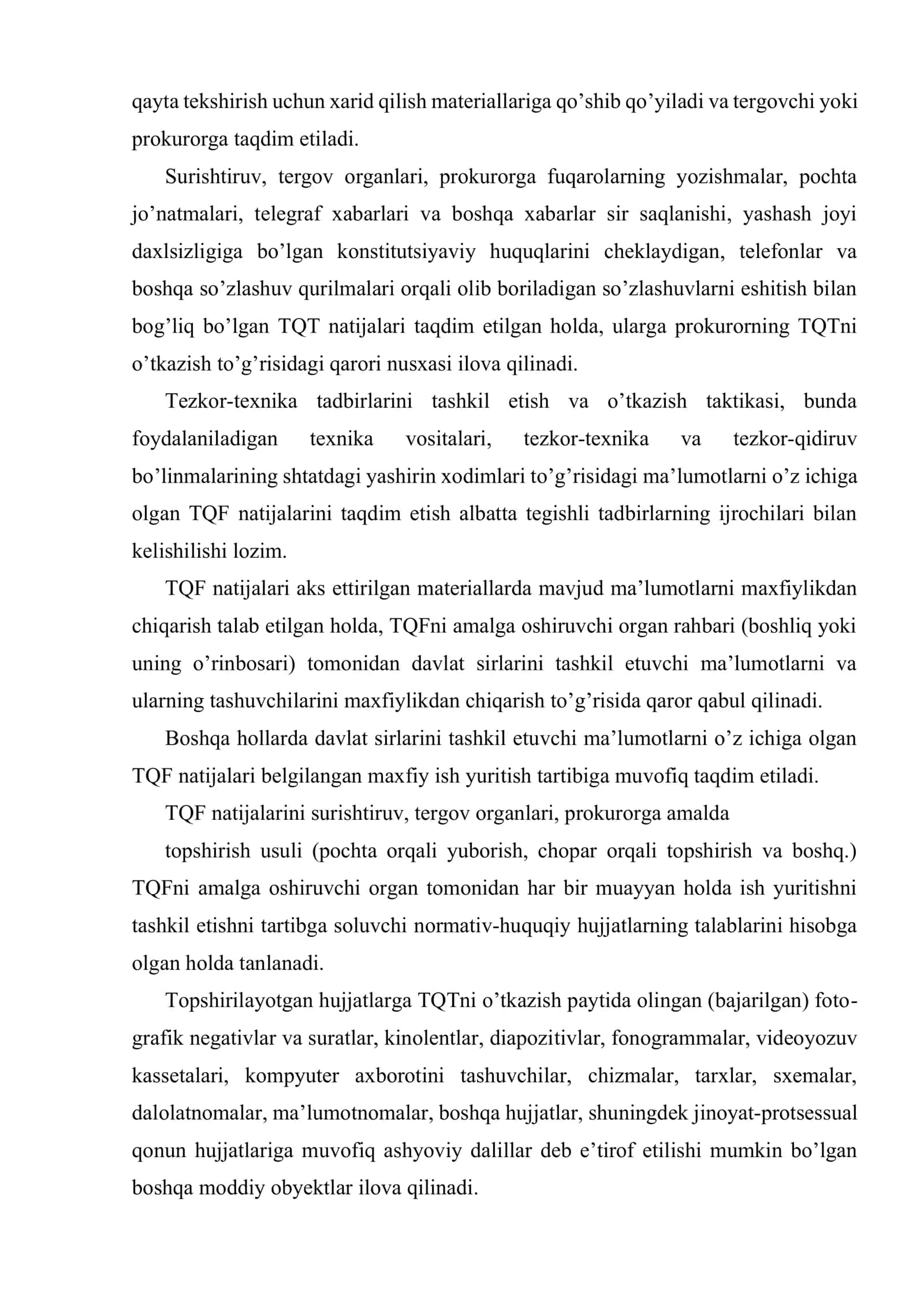 Tezkor-qidiruv faoliyati to’g’risidagi ma’lumotlarni muhofaza qilish 3