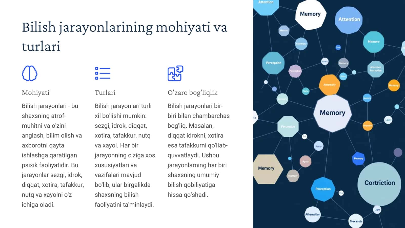 Shahsning Bilish jarayonlarining mohiyati va turlari 3