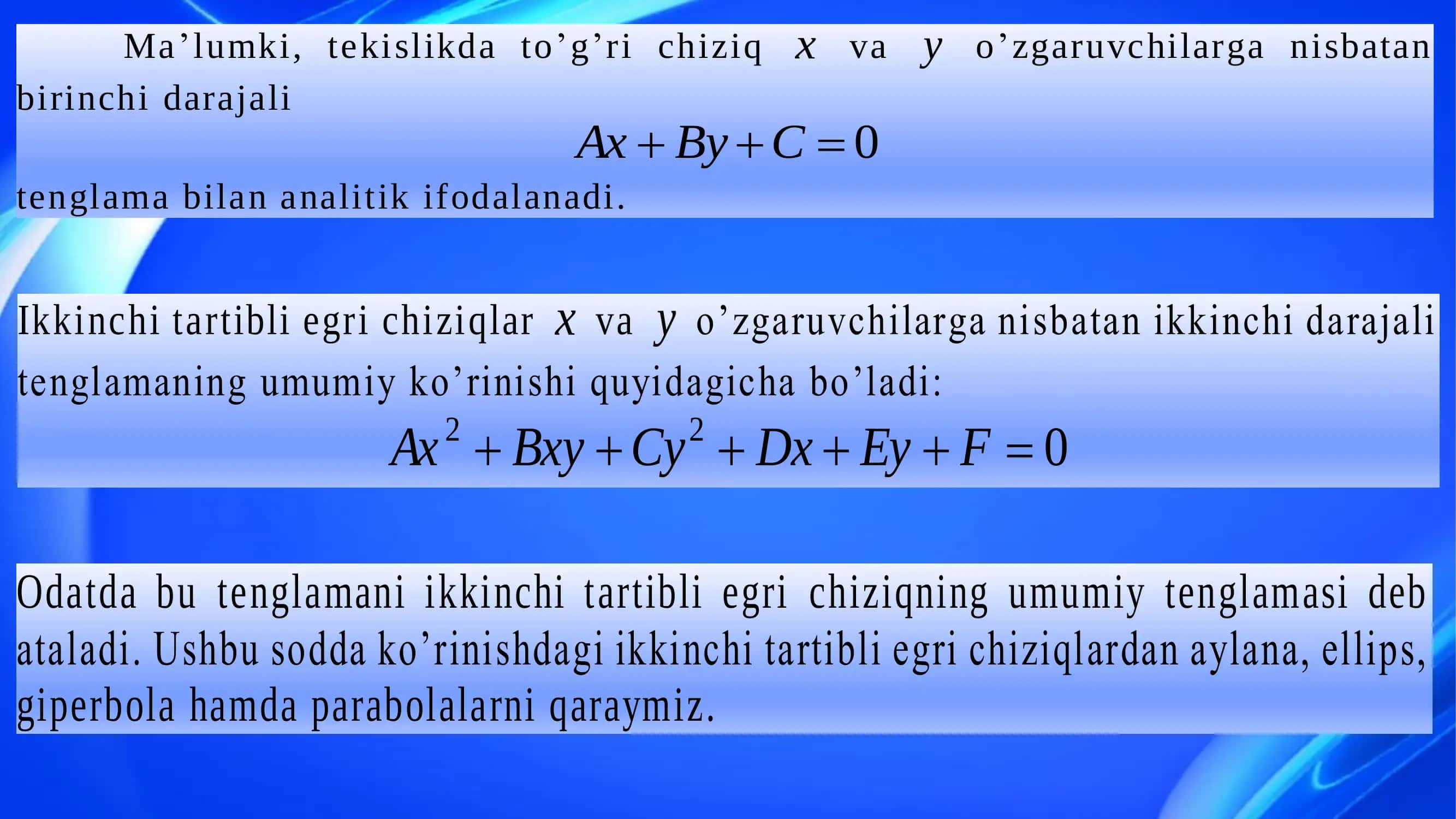 Matematika darsi 3