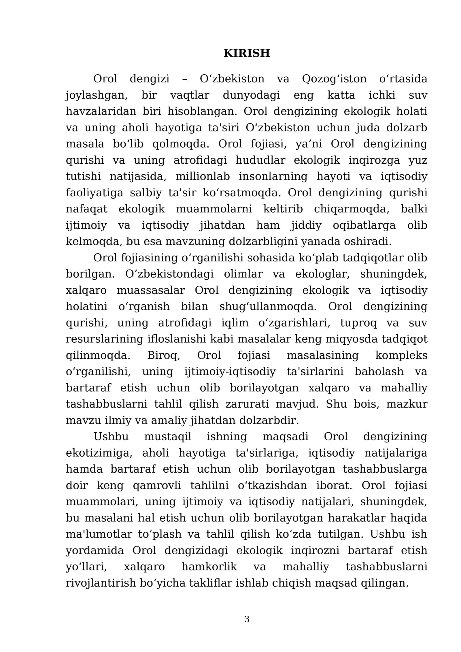 Orol fojiasi 3
