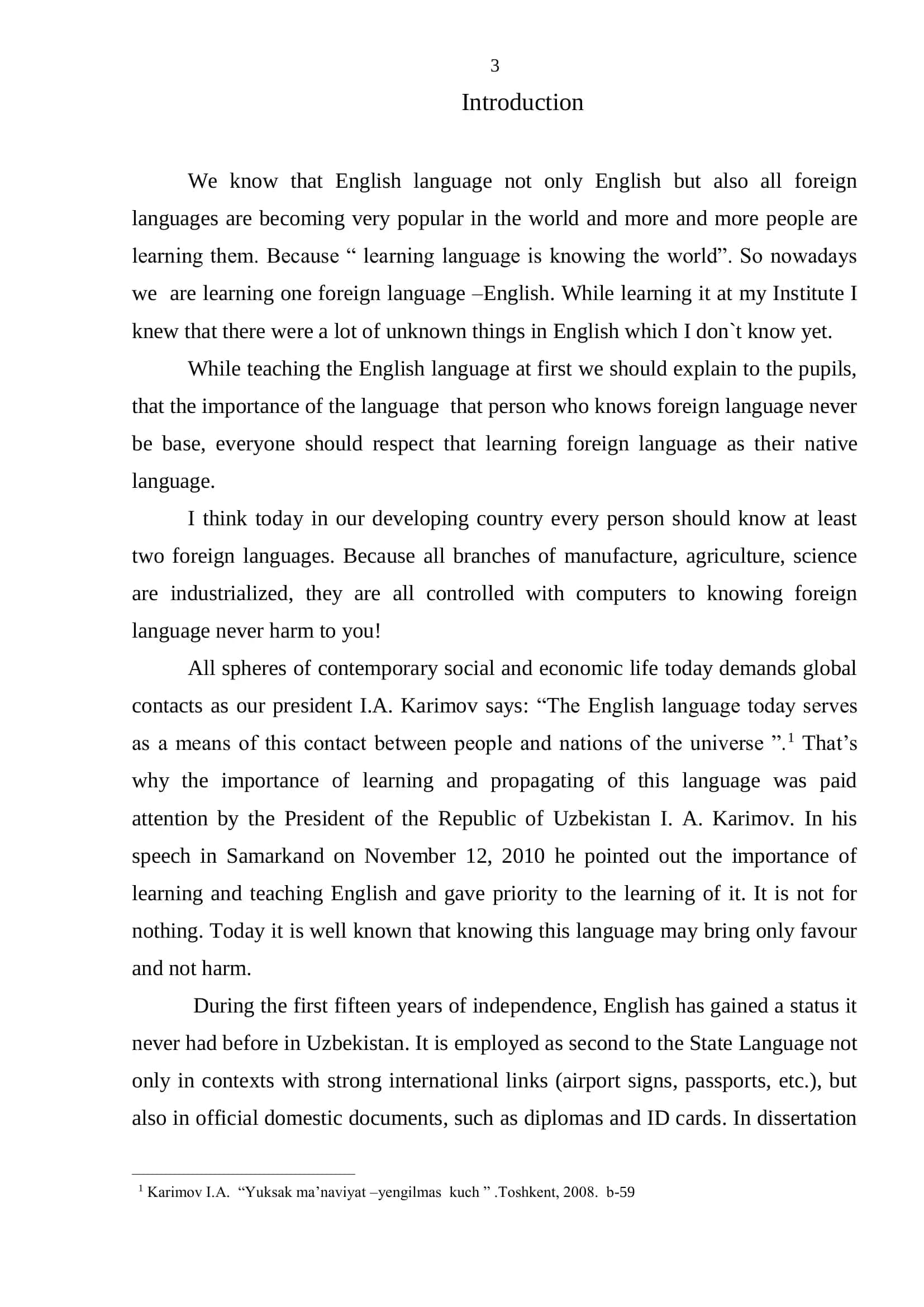 Bitiruv Malakaviy ishi: "Simile in belles-letters style and its translation into Uzbek" 3