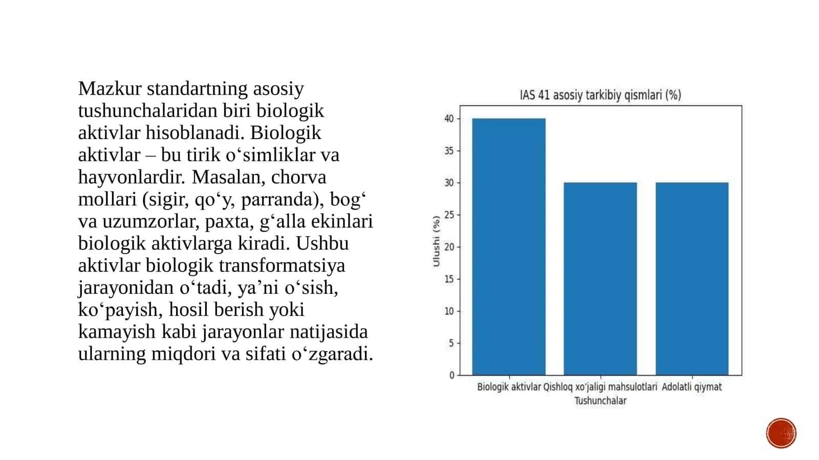 41-sonli “Qishloq xo‘jaligi” MHXS (IAS)ning umumiy mazmuni 3