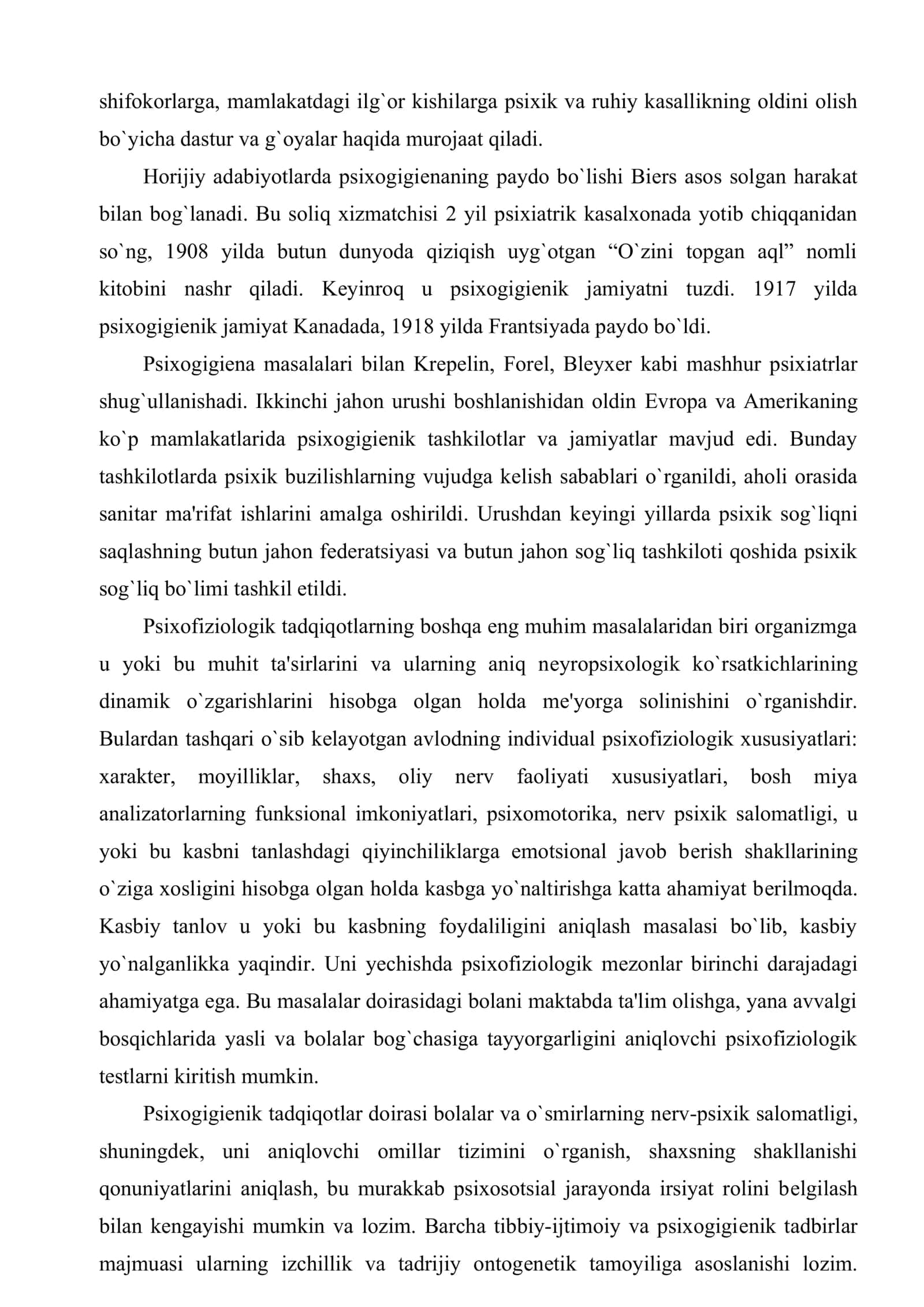 Psixosotsial salomatlik asosiy ko`rsatkichlar va baholash mezonlari 3